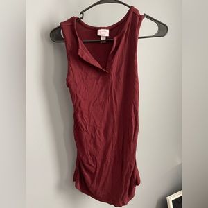 burgundy maternity tank top  **bundle discount on all maternity items**